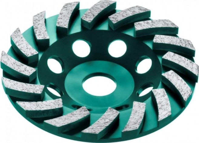 Алмазная чашка KRAFTOOL INDUSTRIAL Turbo d125 мм сегментная [33368-125]