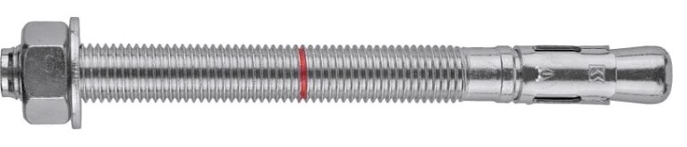Анкер клиновой KRAFTOOL М12x100 оцинкованный, eta option 7, 25 шт. [302184-12-100]