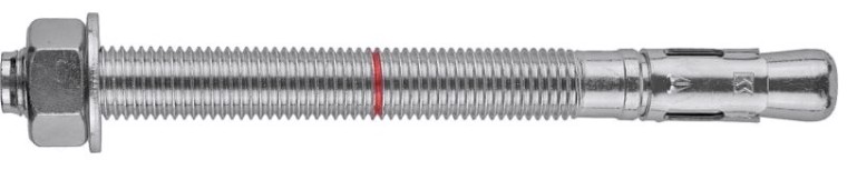 Анкер клиновой KRAFTOOL М12x180 оцинкованный, eta option 7, 25 шт. [302184-12-180]