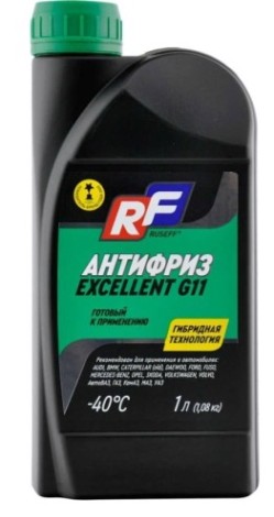 Антифриз RUSEFF EXCELLENT G11 зеленый 1 л 17341N [17341N]