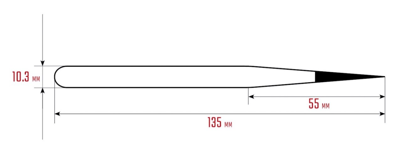 Антистатический пинцет прецизионный KRAFTOOL 222125 прямой 135 мм, антимагнитный