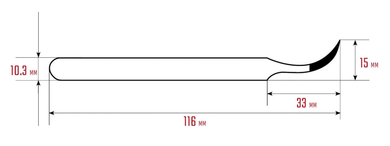 Антистатический пинцет прецизионный KRAFTOOL 222126 изогнутый 116 мм, антимагнитный