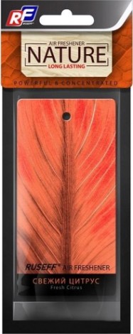 Ароматизатор подвесной картонный RUSEFF NATURE LINE свежий цитрус 27566N [27566N]