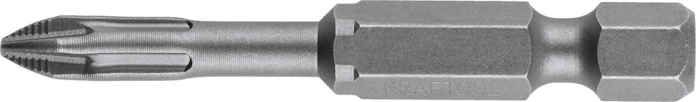 Бита для заворачивания KRAFTOOL DRIVE PH2 торсионные кованые, обточенные, 50мм, 2шт. [26121-2-50-2]