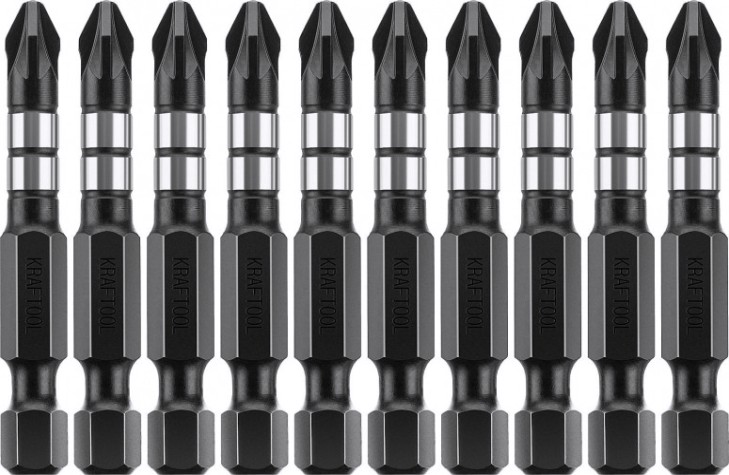 Бита для заворачивания KRAFTOOL Impact Pro PZ2 50мм, 10шт. [26193-2-50-S10]