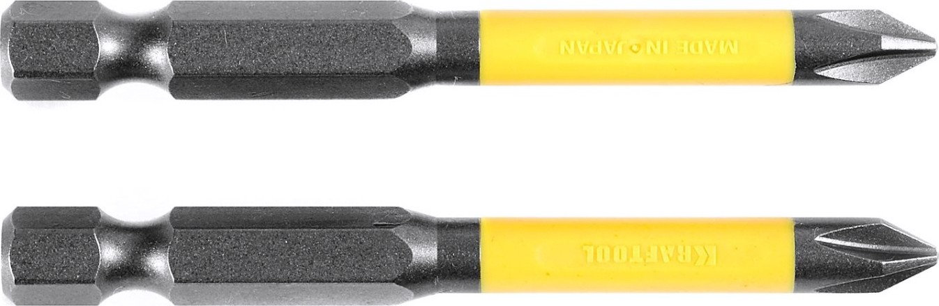 Бита для заворачивания KRAFTOOL INDUSTRIE PH1 торсионные, обточенные, 65мм, 2шт. [26101-1-65]