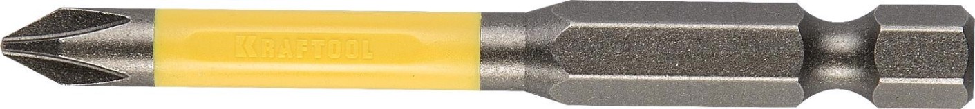 Бита для заворачивания KRAFTOOL INDUSTRIE PH2 торсионные, обточенные, 65мм, 2шт. [26101-2-65]