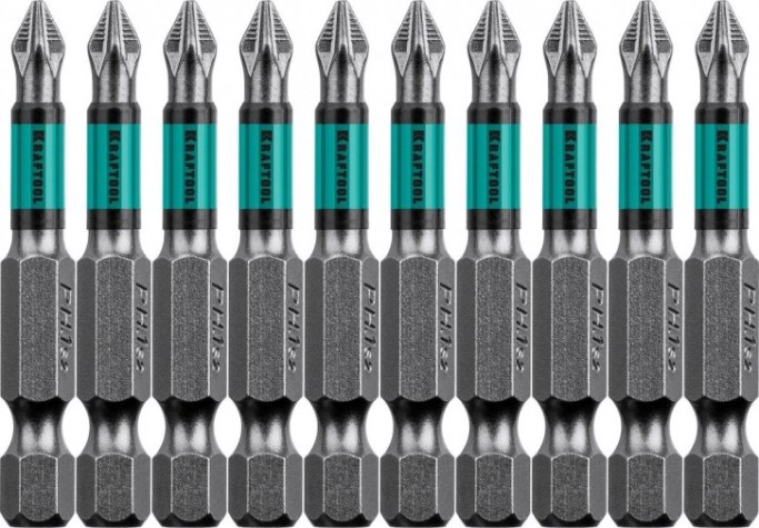 Бита для заворачивания KRAFTOOL Optimum Line PH1 50 мм, 10 шт. [26122-1-50-10]