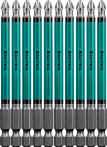 Бита для заворачивания KRAFTOOL Optimum Line PH2 100 мм, 10 шт. [26122-2-100-10]