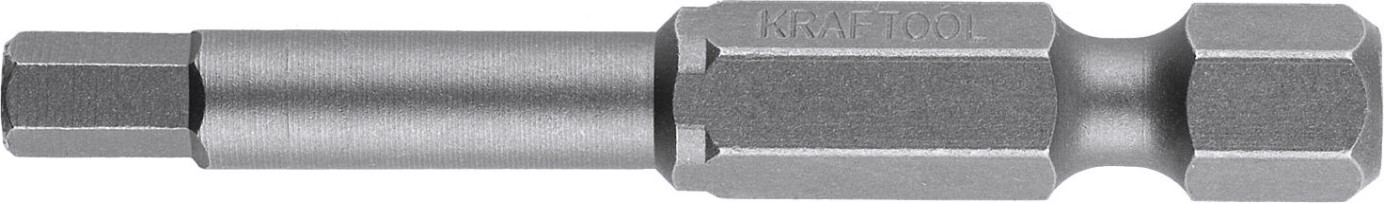 Бита для заворачивания KRAFTOOL X-DRIVE HEX4 торсионные кованые, обточенные, 50мм, 2шт. [26127-4-50-2]