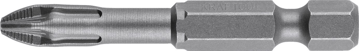 Бита для заворачивания KRAFTOOL X-DRIVE PZ2 торсионные кованые, обточенные, 50мм, 10шт. [26123-2-50-10]
