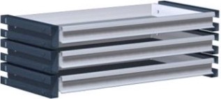 Блок из 3-х большиих ящиков FERRUM для шкафов Титан 08.301 [RAL7035, шагрень]