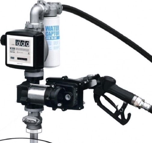 Бочковой комплект для перекачки бензина PIUSI Drum EX50 12V ATEX /MAN/F/4MT/K33/CABLE 0037502A