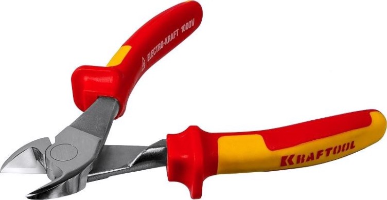 Бокорезы диэлектрические KRAFTOOL "ELECTRO-KRAFT" 1000 V, 180 мм, диагональные 2202-6-18 [2202-6-18_z01]