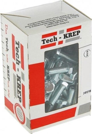 Болт Tech-KREP М 8 х 60 (уп. 20 шт.) DIN933 оцинкованный [105212]