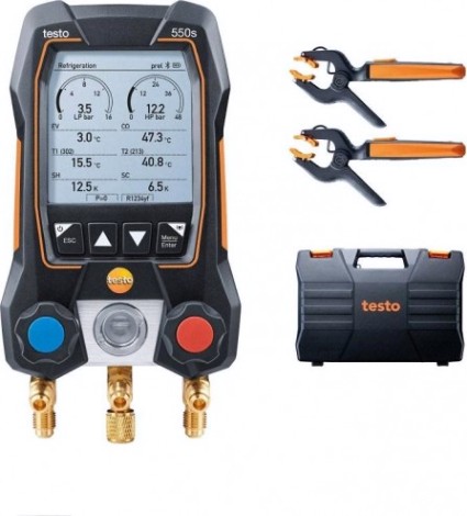Цифровой манометрический коллектор Testo 550 s комплект 2 в кейсе [05645502]
