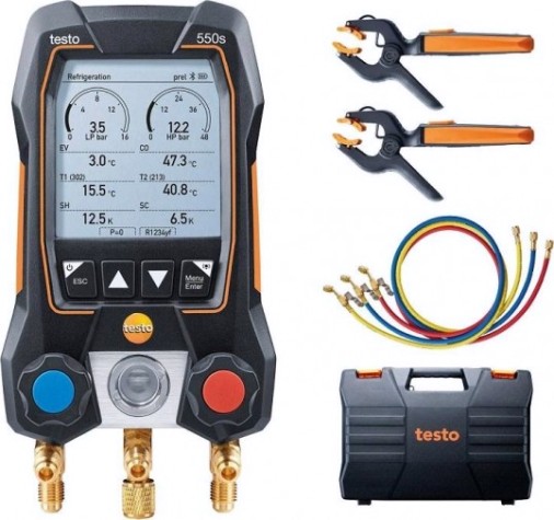 Цифровой манометрический коллектор Testo 550 s комплект 3 в кейсе [05645503]