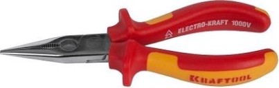 Длинногубцы диэлектрические KRAFTOOL "ELECTRO-KRAFT" 1000 V, 160 мм [2202-3-16_z01]