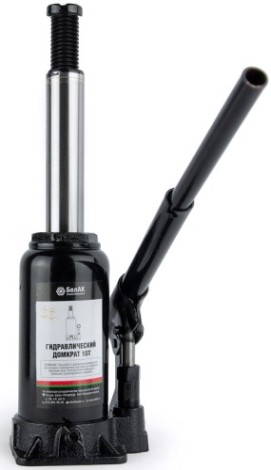 Домкрат бутылочный БелАК 10 тонн 195/390 мм (БАК.00045) [БАК.00045]