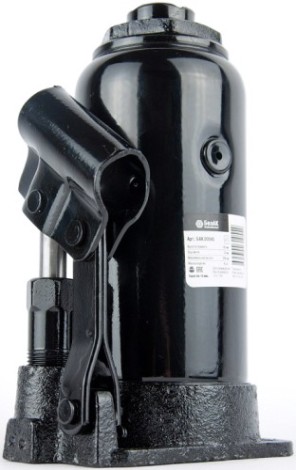 Домкрат бутылочный БелАК 10 тонн 195/390 мм (БАК.00045) [БАК.00045]