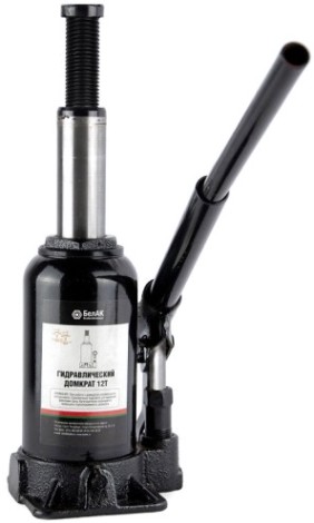 Домкрат бутылочный БелАК 12 тонн 200/385 мм (БАК.00046) [БАК.00046]