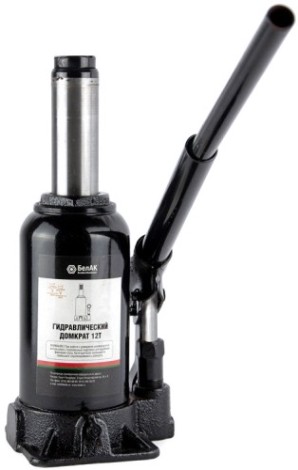 Домкрат бутылочный БелАК 12 тонн 200/385 мм (БАК.00046) [БАК.00046]
