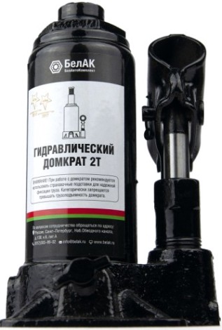 Домкрат бутылочный БелАК 2 тонны в кейсе, 150/285 мм (БАК.10039) [БАК.10039]