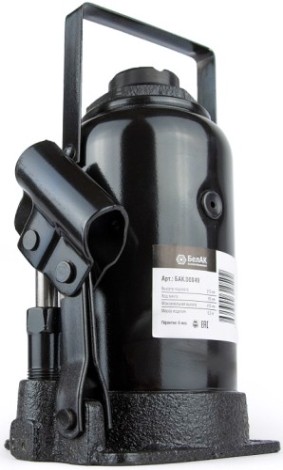 Домкрат бутылочный БелАК 20 тонн 210/405 мм (БАК.00049) [БАК.00049]