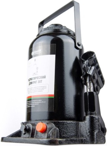 Домкрат бутылочный БелАК 20 тонн TUV 2 клапана, 230/450 мм (БАК.00036) [БАК.00036]