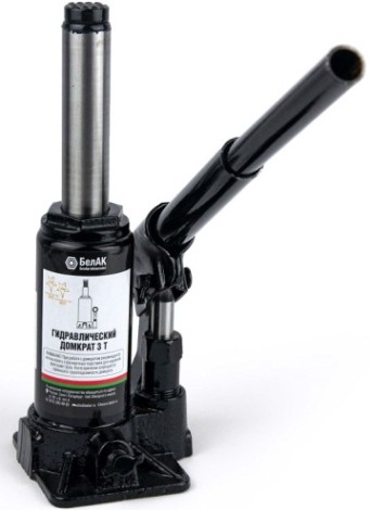 Домкрат бутылочный БелАК 3 тонны 145/285 мм (БАК.00040) [БАК.00040]