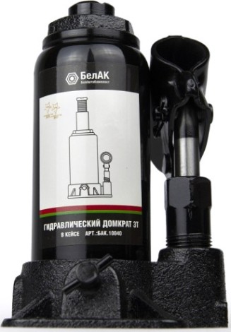 Домкрат бутылочный БелАК 3 тонны в кейсе, 145/285 мм (БАК.10040) [БАК.10040]