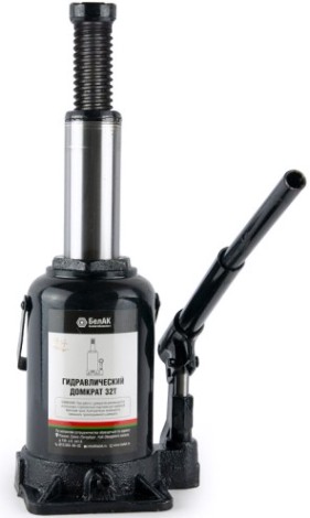 Домкрат бутылочный БелАК 32 тонн 215/425 мм (БАК.00050) [БАК.00050]
