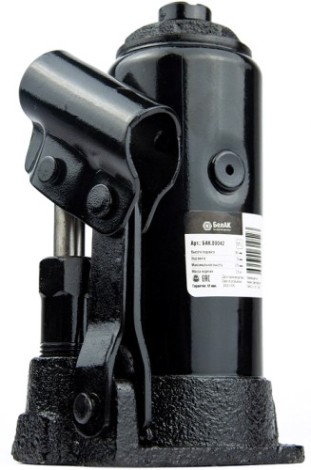 Домкрат бутылочный БелАК 5 тонн 185/365 мм (БАК.00042) [БАК.00042]