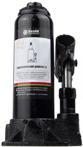 Домкрат бутылочный БелАК 5 тонн в кейсе, 185/365 мм (БАК.10042) [БАК.10042]