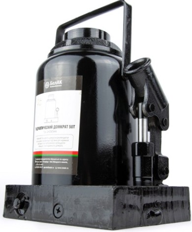 Домкрат бутылочный БелАК 50 тонн TUV 2 клапана, 250/415 мм (БАК.00038) [БАК.00038]