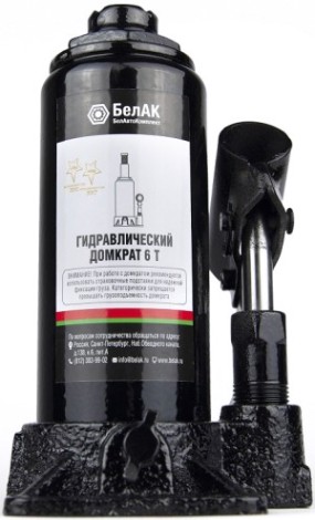 Домкрат бутылочный БелАК 6 тонн в кейсе, 175/355 мм (БАК.10043) [БАК.10043]