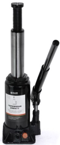 Домкрат бутылочный БелАК 8 тонн TUV 2 клапана, 195/390 мм (БАК.00031) [БАК.00031]