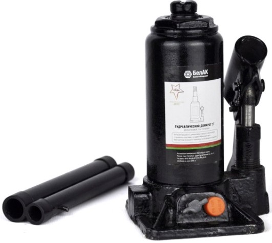 Домкрат бутылочный двухштоковый БелАК 2 тонны 165/400 мм (БАК.20039) [БАК.20039]