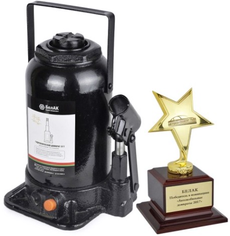 Домкрат бутылочный двухштоковый БелАК 20 тонн 235/485 мм (БАК.20049) [БАК.20049]