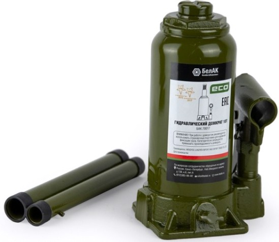 Домкрат гидравлический БелАК ECO 10 тонн 195/385 мм (БАК.70017) [БАК.70017]