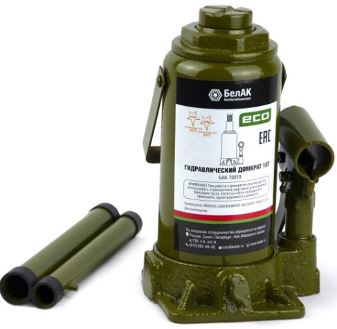 Домкрат гидравлический БелАК ECO 15 тонн 200/385 мм (БАК.70019) [БАК.70019]