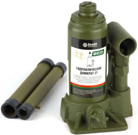 Домкрат гидравлический БелАК ECO 2 тонны 150/280 мм (БАК.70011) [БАК.70011]