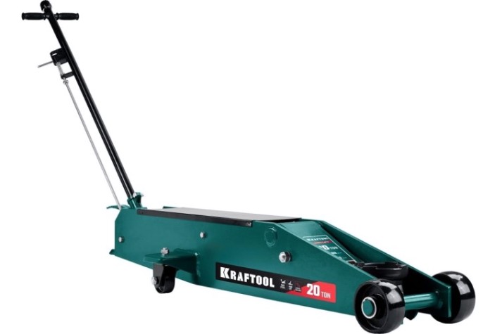 Домкрат подкатной KRAFTOOL 43455-20 high-lift 20т 220-680мм для тяжелой техники