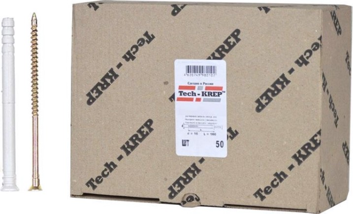 Дюбель гвоздевой Tech-KREP 10 х 120 (уп. 50 шт) потай