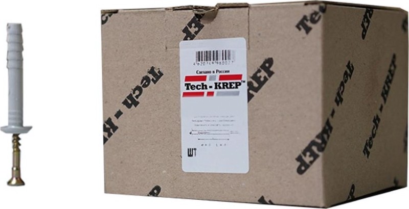 Дюбель гвоздевой Tech-KREP 6 х 80 (уп. 100 шт) грибовидный [154268]