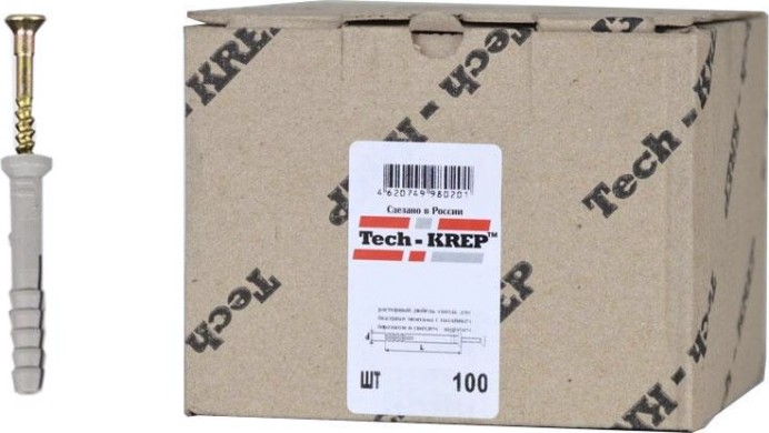 Дюбель гвоздевой Tech-KREP 8 х 80 (уп. 100 шт) потай [154269]