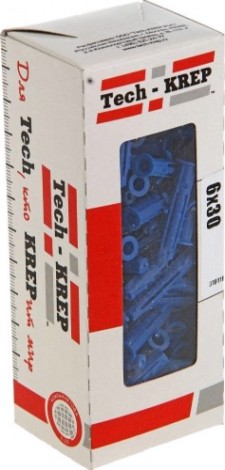 Дюбель Tech-KREP 6 х 30 (коробка 100 шт.) распорный полипропиленовый [111469]