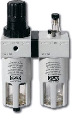 Фильтр с регулятором и лубрикатором GAV FRL-200 3/8" [10088]