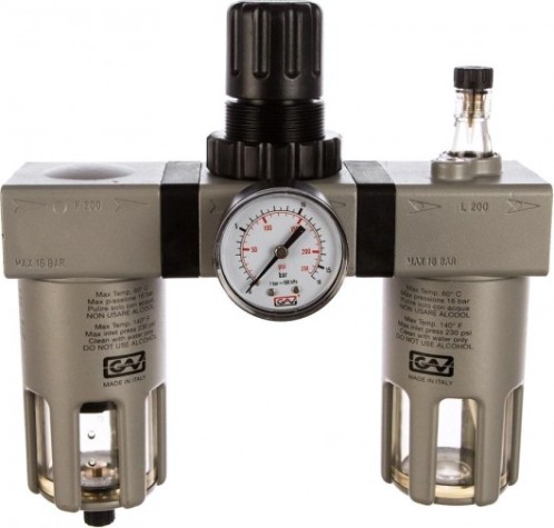 Фильтр с регулятором и лубрикатором GAV G-FRL-200 3/8" 3/8" [13029]