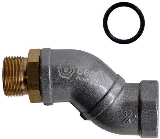 Фитинг для пистолета БелАК 3/4" с поворотом шарнира 90°с поворотом шарнира 90° [БАК.90217]